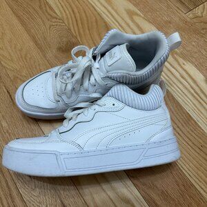 Puma Sneakers with platform heel- Size 9 Womens - White